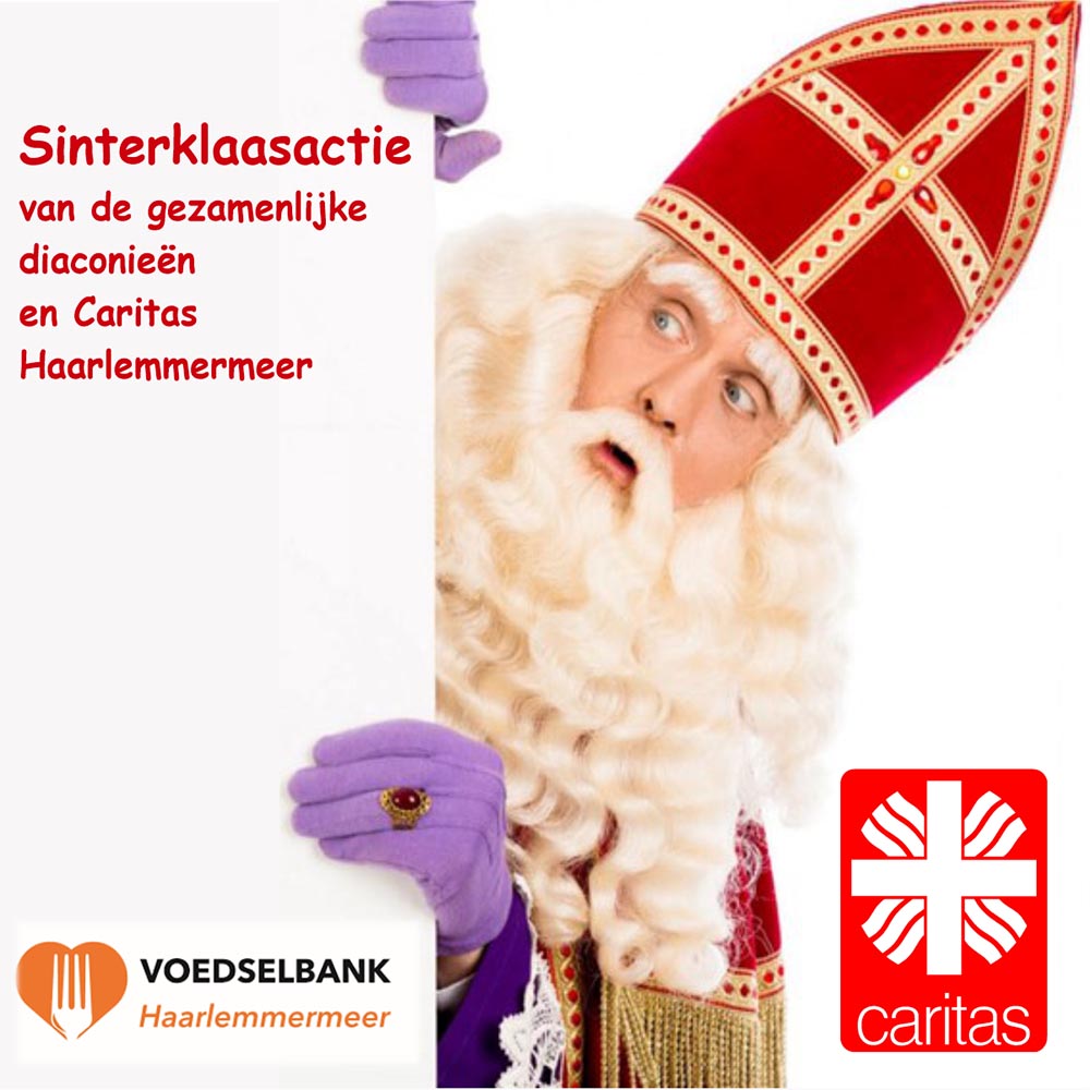 Sinterklaasactie gezamenlijke diaconieën en Caritas in Haarlemmermeer