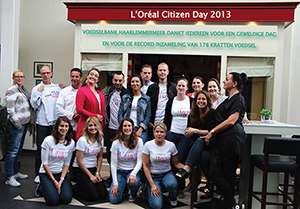 L’Oreal personeel na een dag hard werken